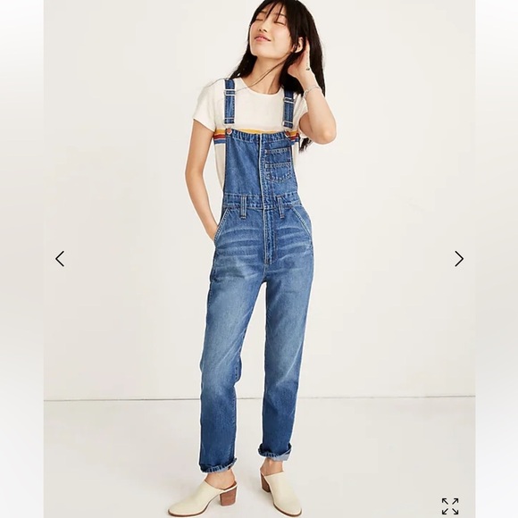 Madewell Straight-Leg Zip Overalls